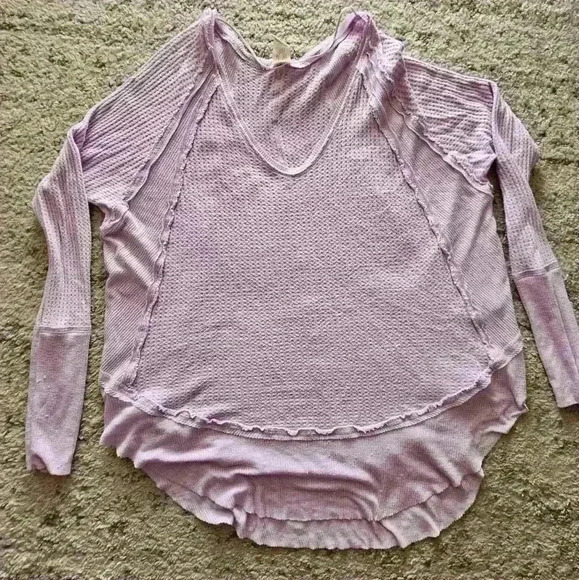 We the Free Women's Catalina Thermal Top in Lilac M - Picture 9 of 16